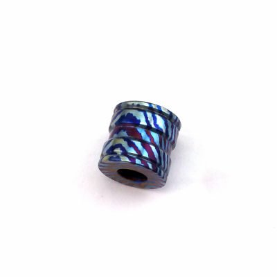 HANDMADE MOKUTI TIMASCUS KNIFE EDC PARACORD BRACELET LANYARD BEAD 1