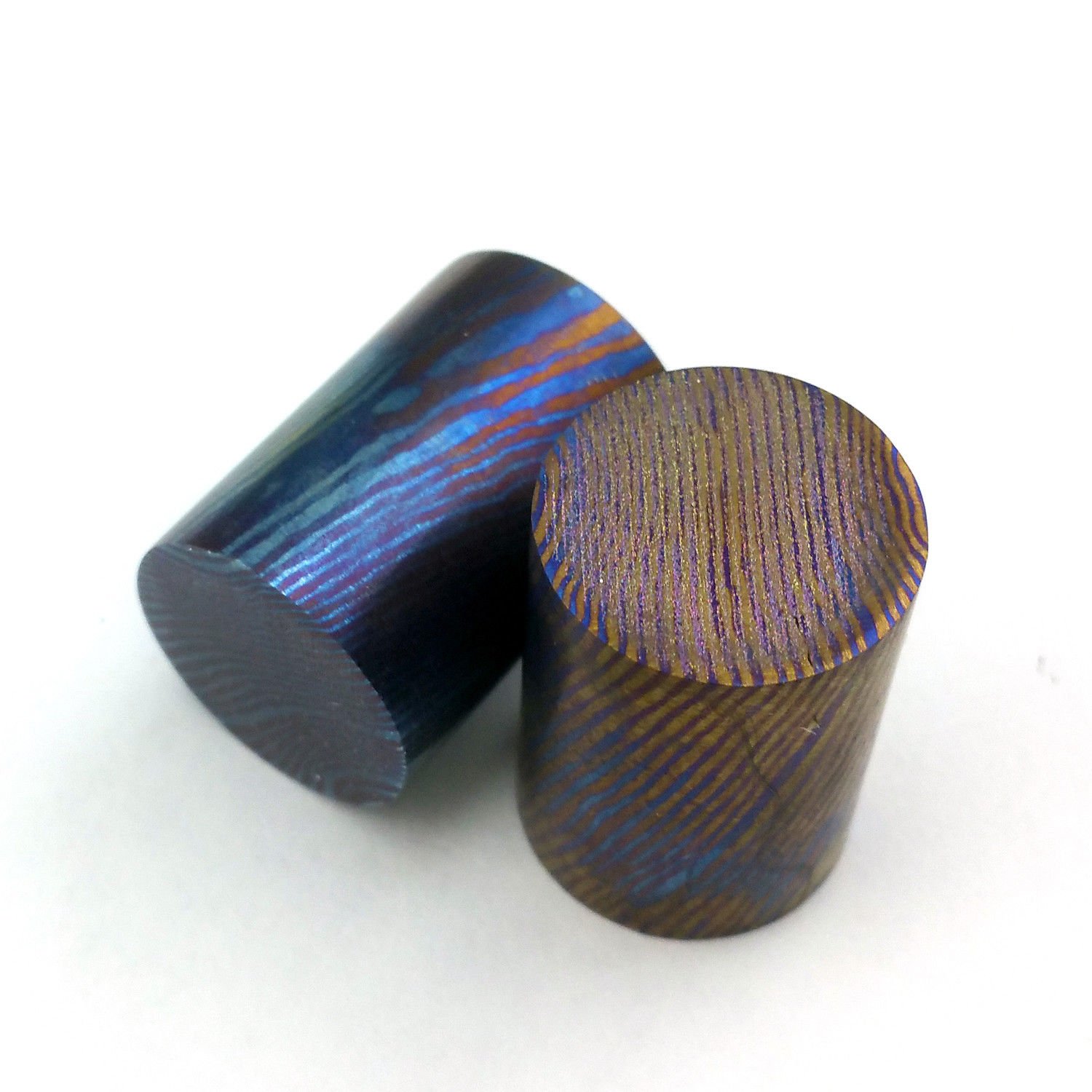 MOKUTI TITANIUM DAMASCUS ROUND ROD 1