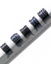 FIVE BEADS - HANDMADE MOKUTI TIMASCUS KNIFE EDC PARACORD BRACELET LANYARD BEAD