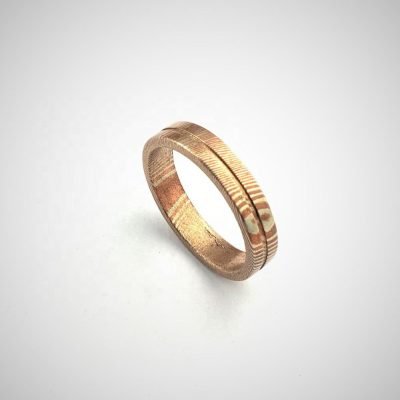 Mokume Gane ( Brass Copper )  Ring 002 - Image 2