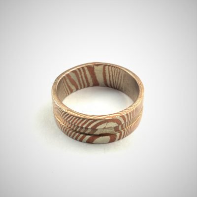 Mokume Gane ( Brass Copper )  Ring 003 - Image 4