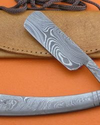 Damascus Shaving Knife DSK-2