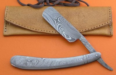 Damascus Shaving Knife DSK-2