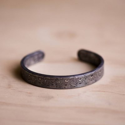 High Carbon Damascus Steel Bracelet 001