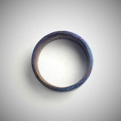 Timascus Mokuti Titanium Damascus Rings 005 - Image 2