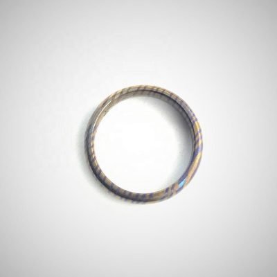 Timascus Mokuti Titanium Damascus Rings 001 - Image 2