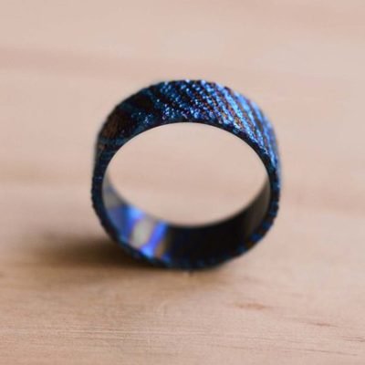 Timascus Mokuti Titanium Damascus Rings 006 - Image 2