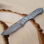 Damascus Survival Blank Blade 002