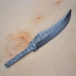 Damascus Hunting Blank Blade 007 ( Ladder, Hidden Tang )