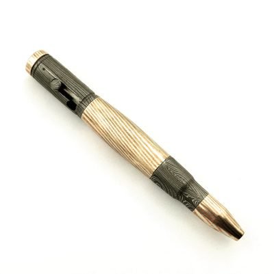 Custom Handmade Damascus Steel and Mokume Gane Pen