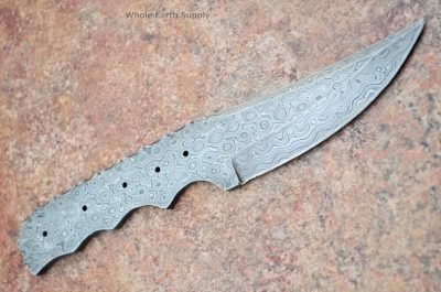 Damascus Survival Blank Blade 003