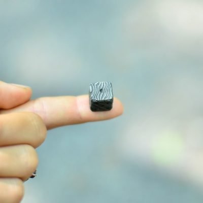Custom Handmade Damascus Steel Dice 002 - Image 4