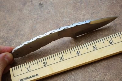 D2 Steel Hunting Drop Point Blank Blade Knife - Image 2
