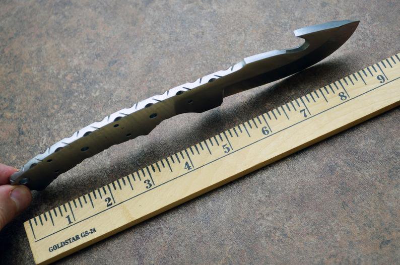 D2 Steel Hunting Skinner Blank Blade Knife 003 - Image 2