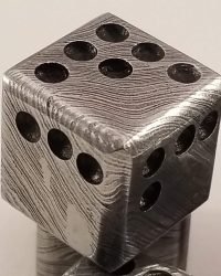 Custom Handmade Damascus Steel Dice