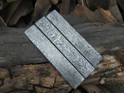 Damascus Feather Pattern for Knife Making