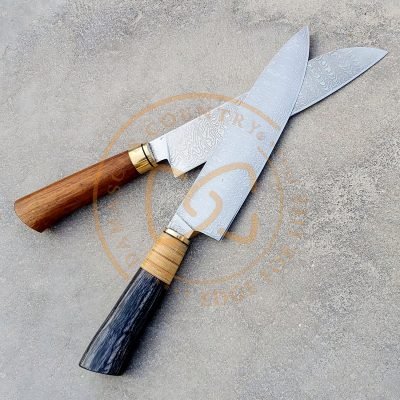 Custom Handmade Stainless Steel Damascus Chef Knife - Image 2